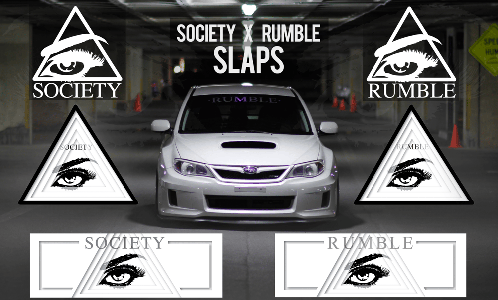 Image of Society x Rumble Slaps and Die Cuts