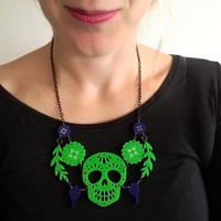 Image 3 of Day of the Dead Necklace - pre-order