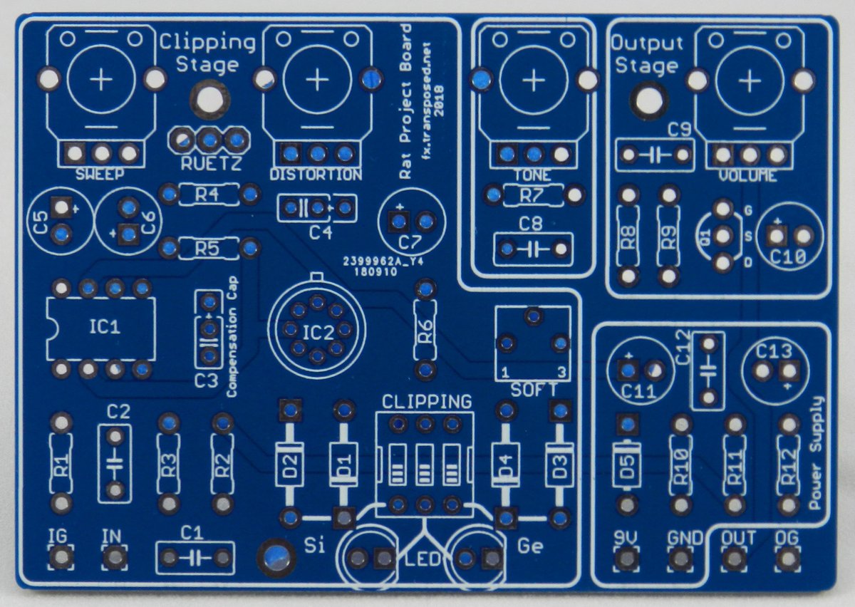 Image of Rat Project Development PCB For DIY and Learning. 