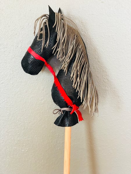 Image of Leather Stick Horse