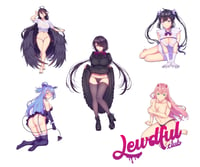 LEWDFUL DIECUTS Kurumi X Albedo X Hestia X Aqua X Zero Two