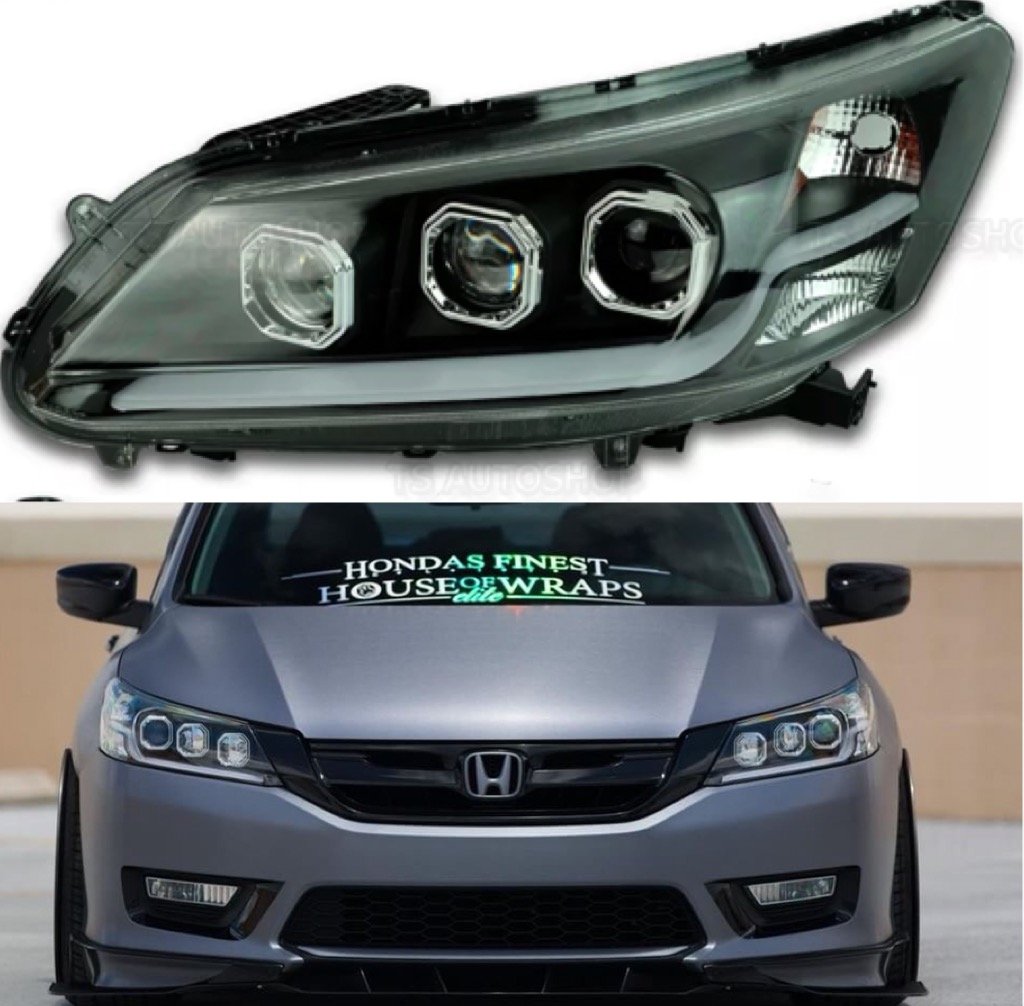 Honda Accord 2013-15 Custom Headlight Design | Custom Retrofit