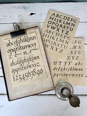 Image of Trio of Alphabet plates #5