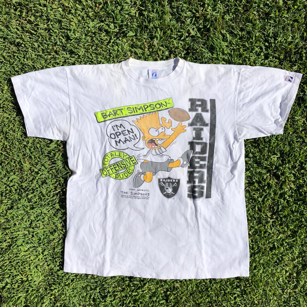 Vintage 90s Bart Simpson Raiders T-shirt