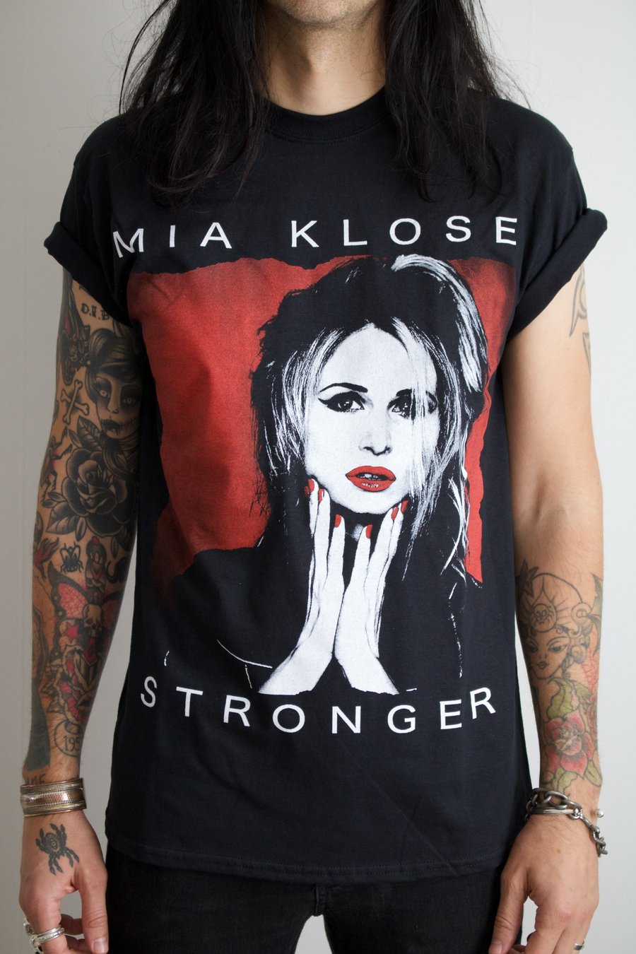 Image of Mia Klose Unisex T-Shirt - STRONGER - Black