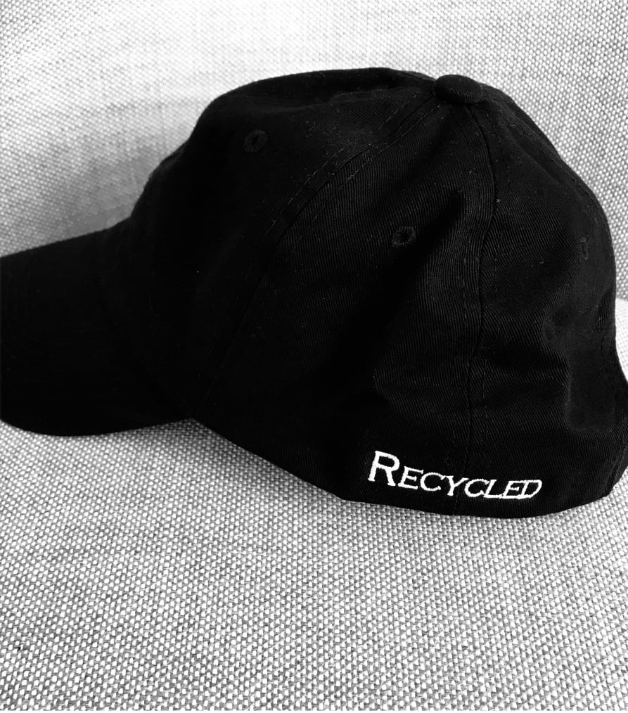Image of Recycled black baseball cap