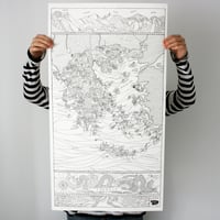 Image 1 of Map of Greece - Colour in Poster