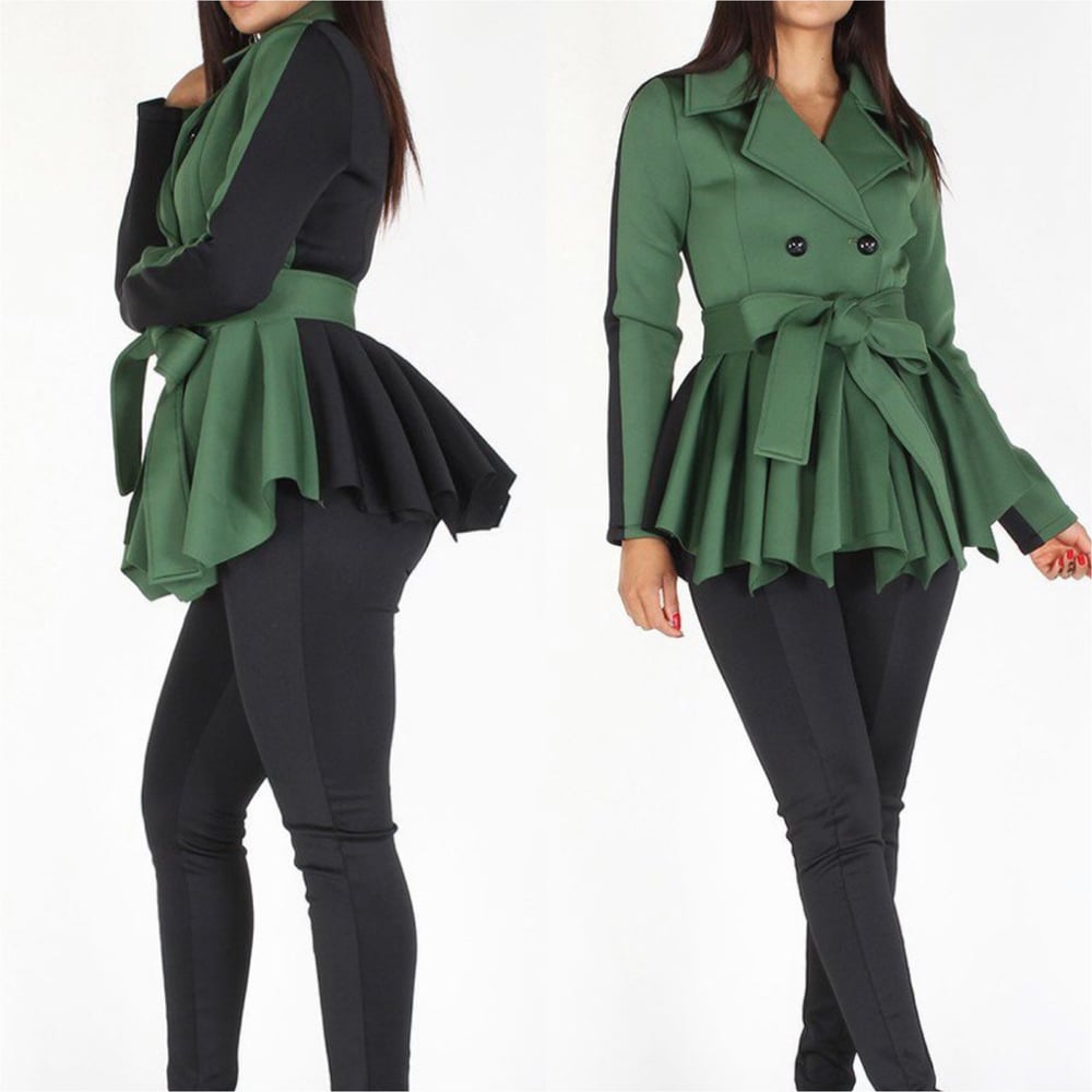 Image of Peplum waistline Jacket 