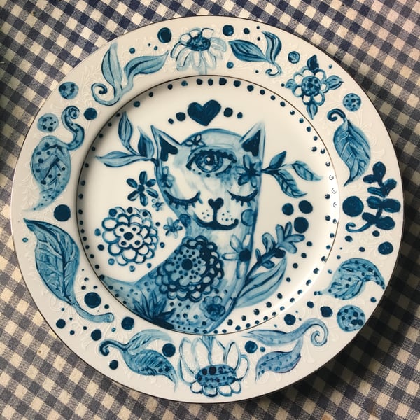 Image of Ultramarine Dream Series Cat Dish 1 