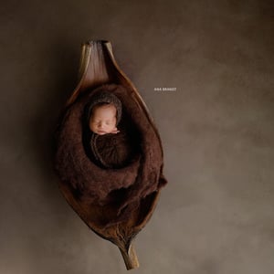 Image of Thick Wool Felted Layer - Chocolate Brown