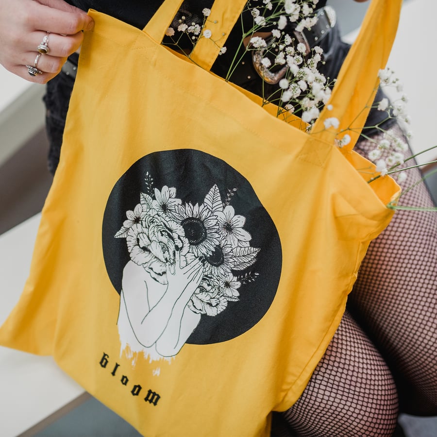 Image of 'Fever' Tote Bag - Yellow