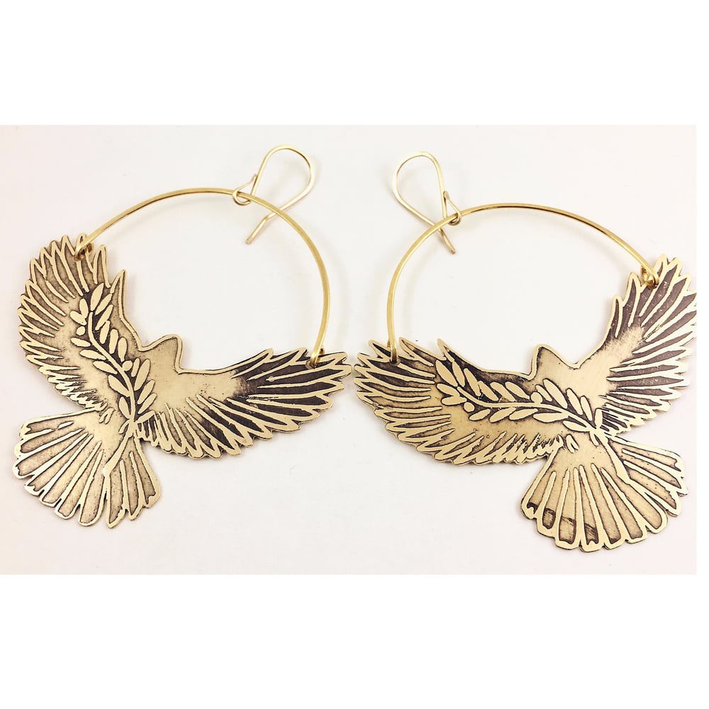 Image of "Peace Dove" Earrings