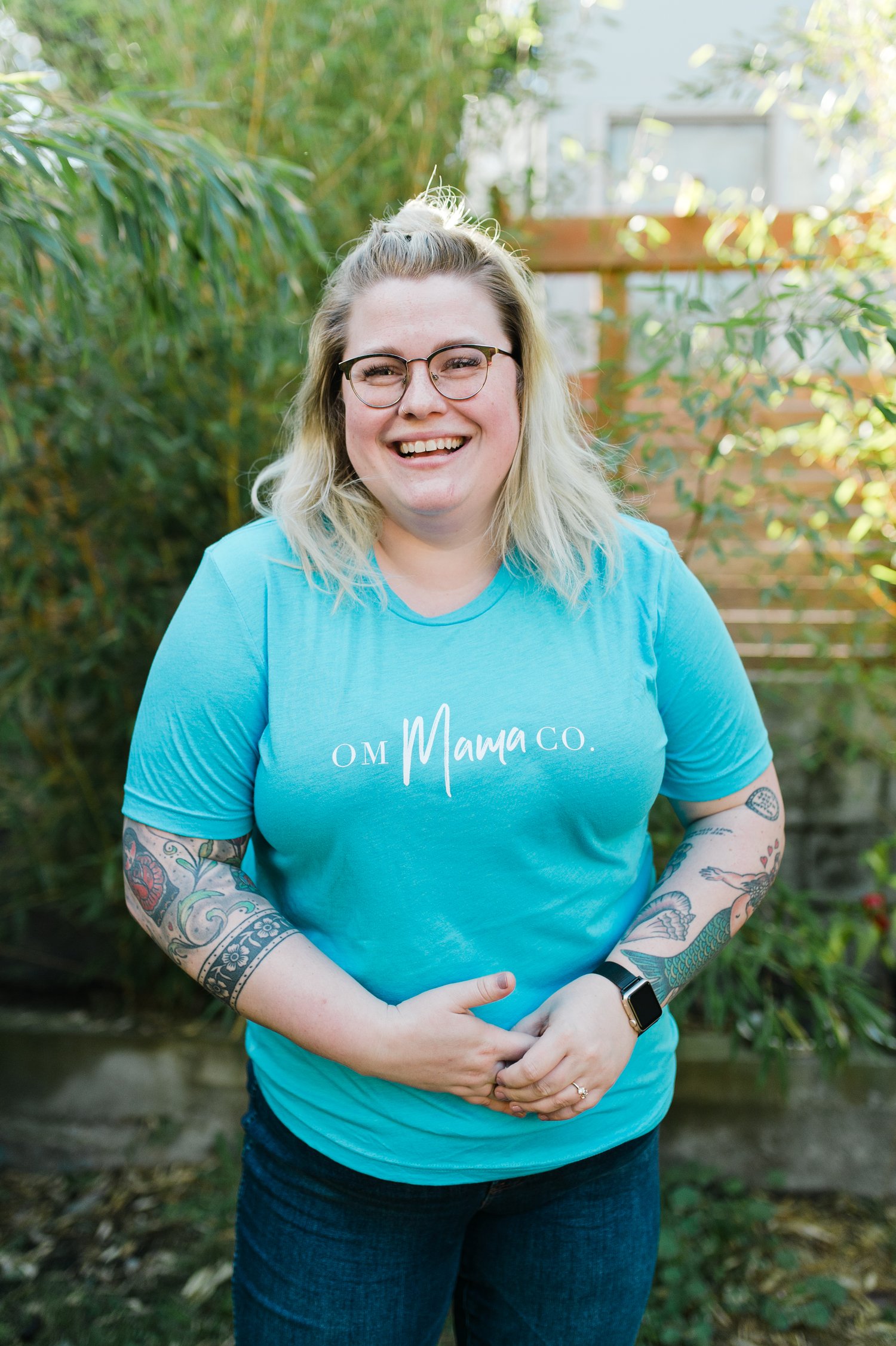 Image of Logo T Shirt (Aqua)