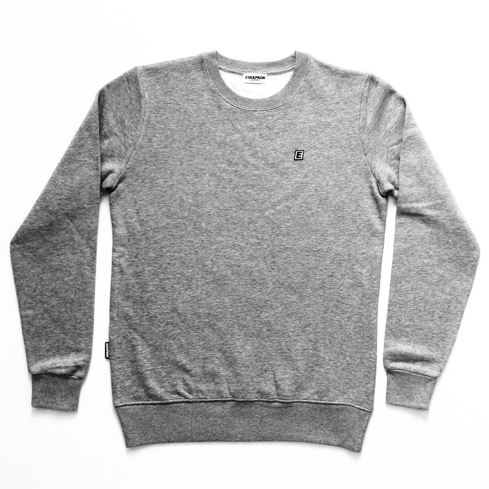 Image of Crewneck Sweatshirt TRAINER Steingrau