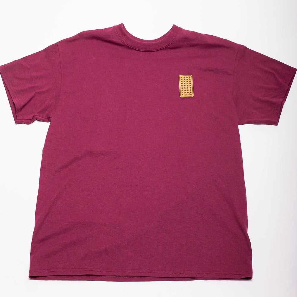 Image of Blocker Patch (Burgundy T-Shirt)