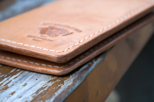 Image of Drifter — "Natural Tan" Italian Cowhide Leather Passport/Notebook Wallet