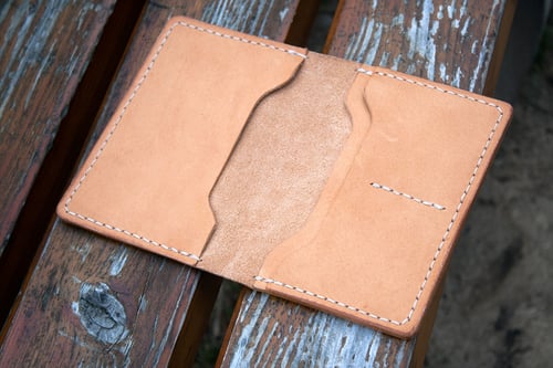 Image of Drifter — "Natural Tan" Italian Cowhide Leather Passport/Notebook Wallet