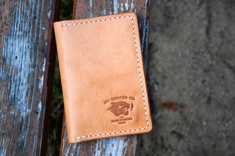 Image of Drifter — "Natural Tan" Italian Cowhide Leather Passport/Notebook Wallet