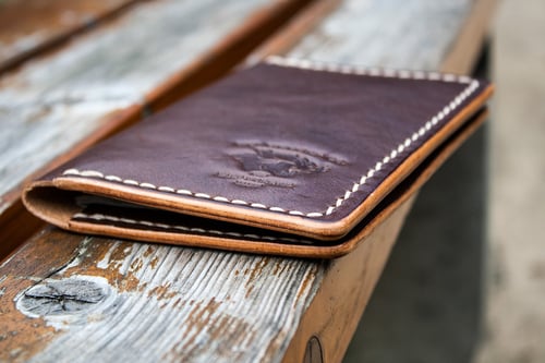 Image of Drifter — "Thoroughbred" Italian Cowhide Leather Passport/Notebook Wallet