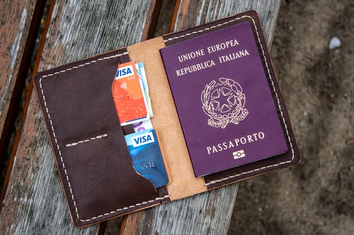 Image of Drifter — "Thoroughbred" Italian Cowhide Leather Passport/Notebook Wallet