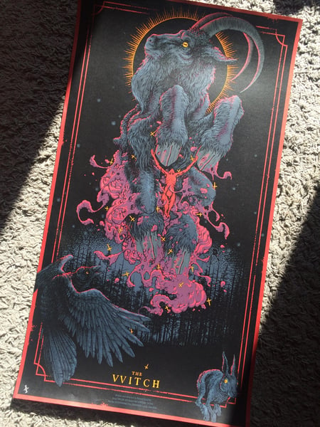 Image of The VVitch Test Print 1/1 on red 