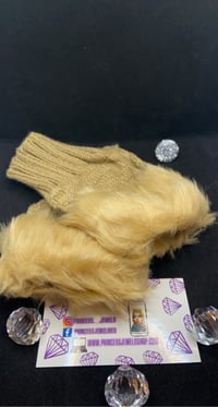 Image 4 of Fingerless Faux Fur Gloves 