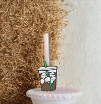 Ice coffee 3D Straw topper
