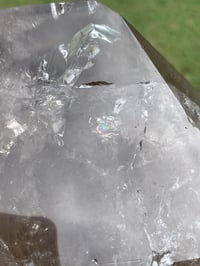 Image 10 of Smoky Quartz With Rainbows On Display Stand Statement Piece #1456