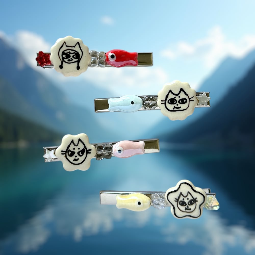 Image of Cats n Fish Series Ceramic Clips Blind Bag (Large)