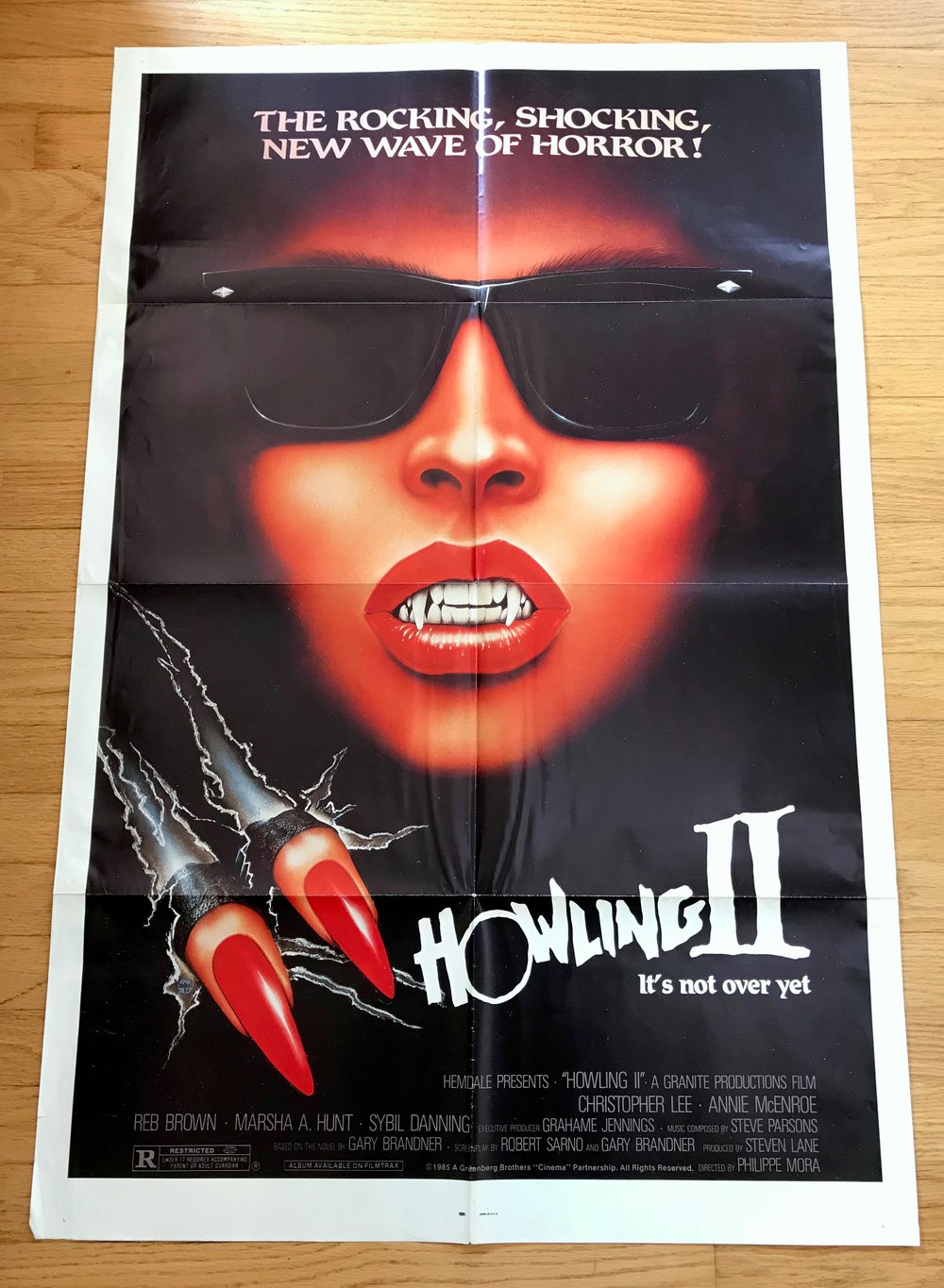 1985 HOWLING II Original U.S. One Sheet Movie Poster