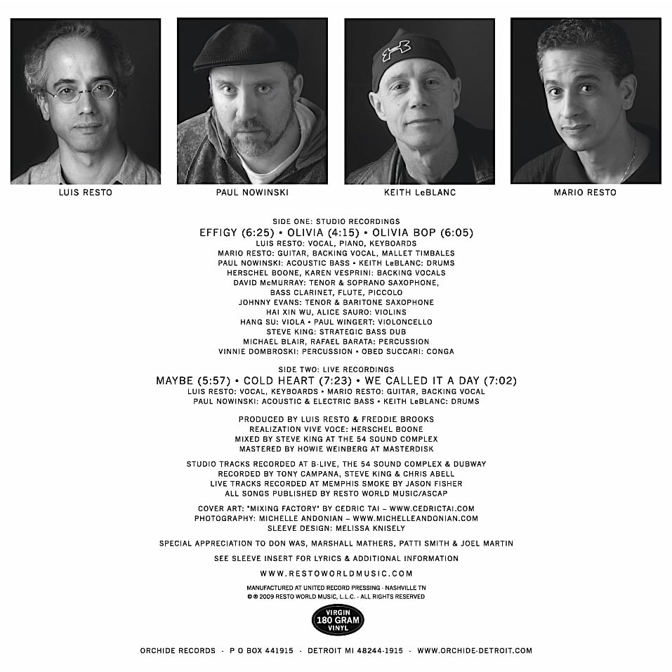 LUIS RESTO COMBO DE MOMENTO (LP) / Orchide Records