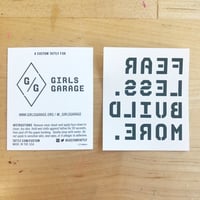 Image 3 of Fear Less. Build More. temporary tattoo