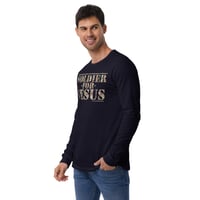 Image 4 of Soldier For Jesus Dark Unisex Long Sleeve Tee