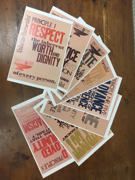 Image of Principles for Marching (digital prints): Individual posters