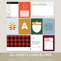 Image 1 of Fall Goodness Journaling Cards (Digital)