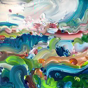 Image of Country no.20 - 60x60cm FRAMED