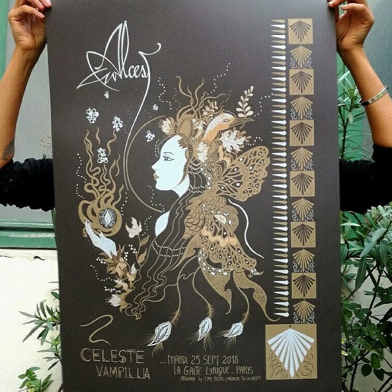 ALCEST (2018) screenprinted poster 