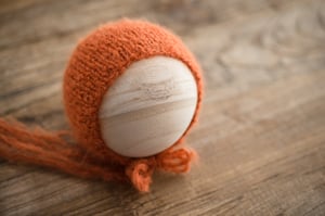 Image of Pumpkin Brushed Alpaca Bonnet {LIMITED!!}