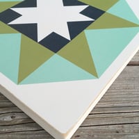 Image 2 of NIGHT SKY - Bonnie & Camille - 11" Wood Barn Quilt