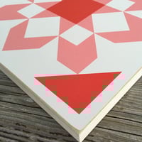 Image 2 of FIREWORKS - Bonnie & Camille - 11" Wood Barn Quilt