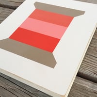 Image 2 of RED SPOOL - Bonnie & Camille - 11" Wood Barn Quilt