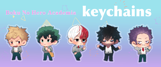 Image of Boku no Hero Keychains