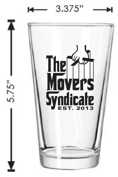 Image of 16 oz clear pint glass