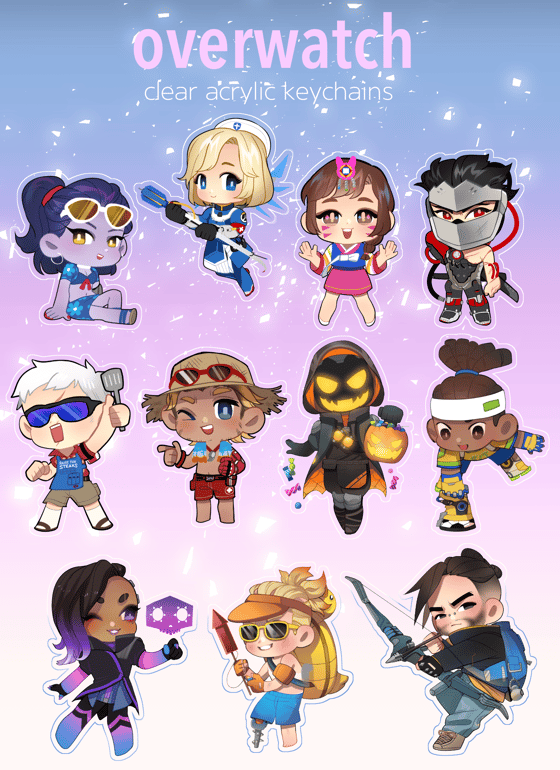 Image of Overwatch Keychains
