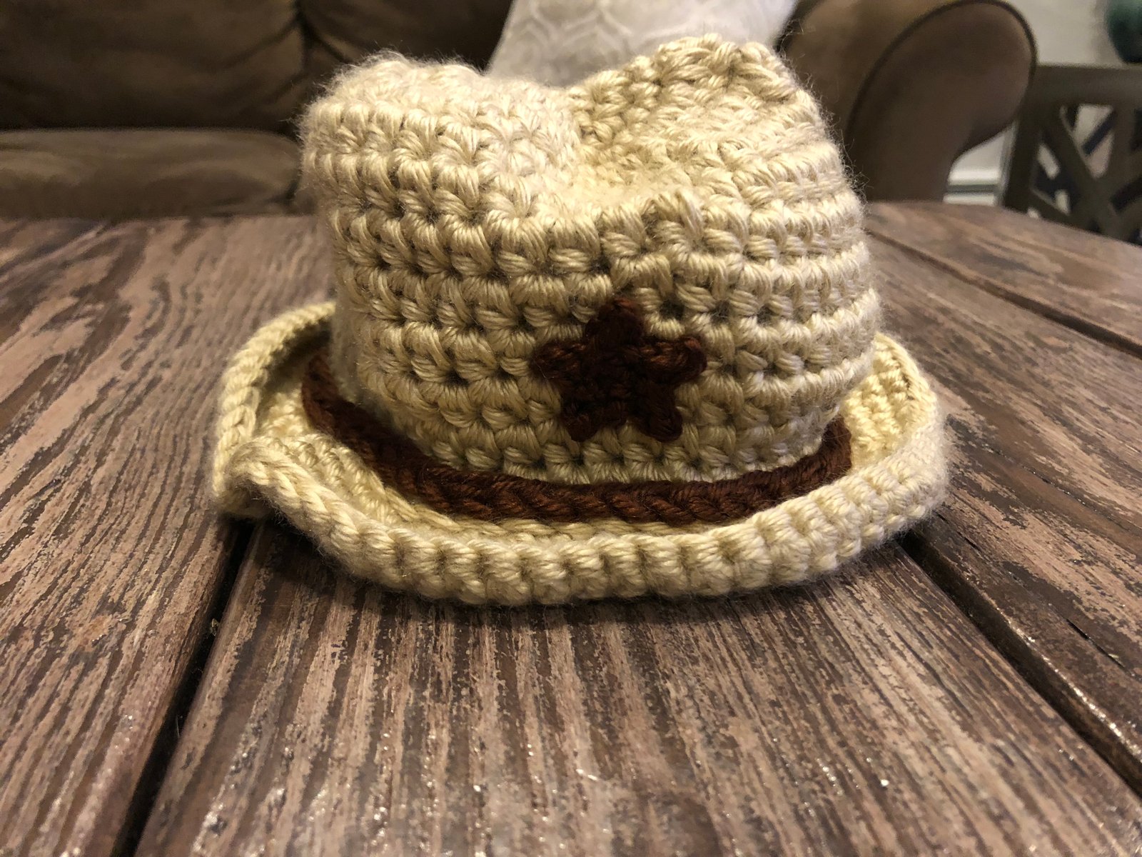 crochet cowboy hat