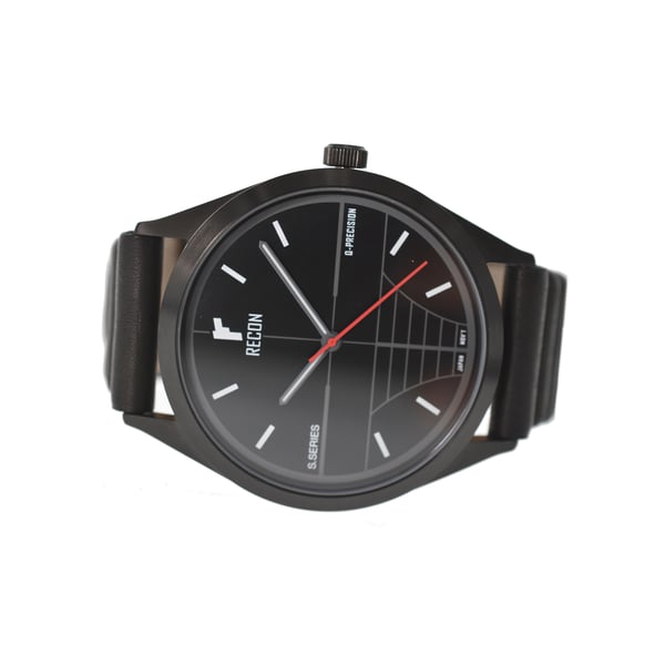Image of Model Sniper QB Quartz- 42mm with Leather Strap