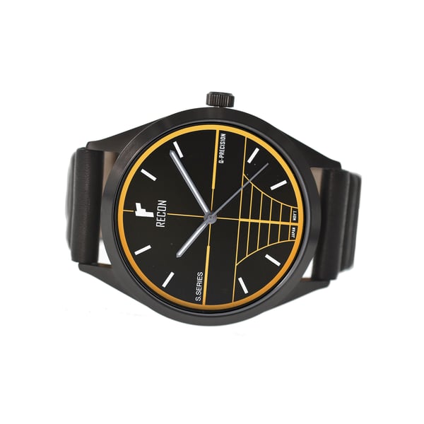 Image of Model Sniper QY Quartz- 42mm with Leather Strap