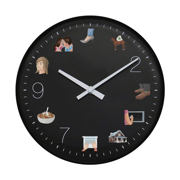 Image of "Bei Piedini" Wall Clock