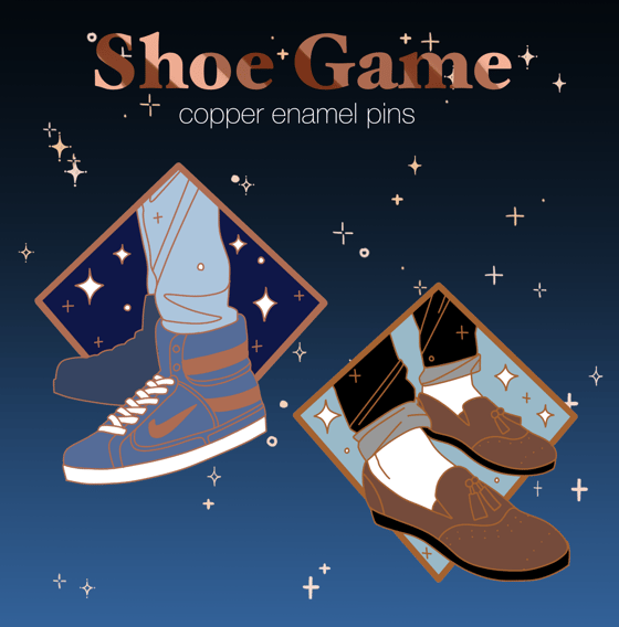 Image of SHOE GAME  enamel pins