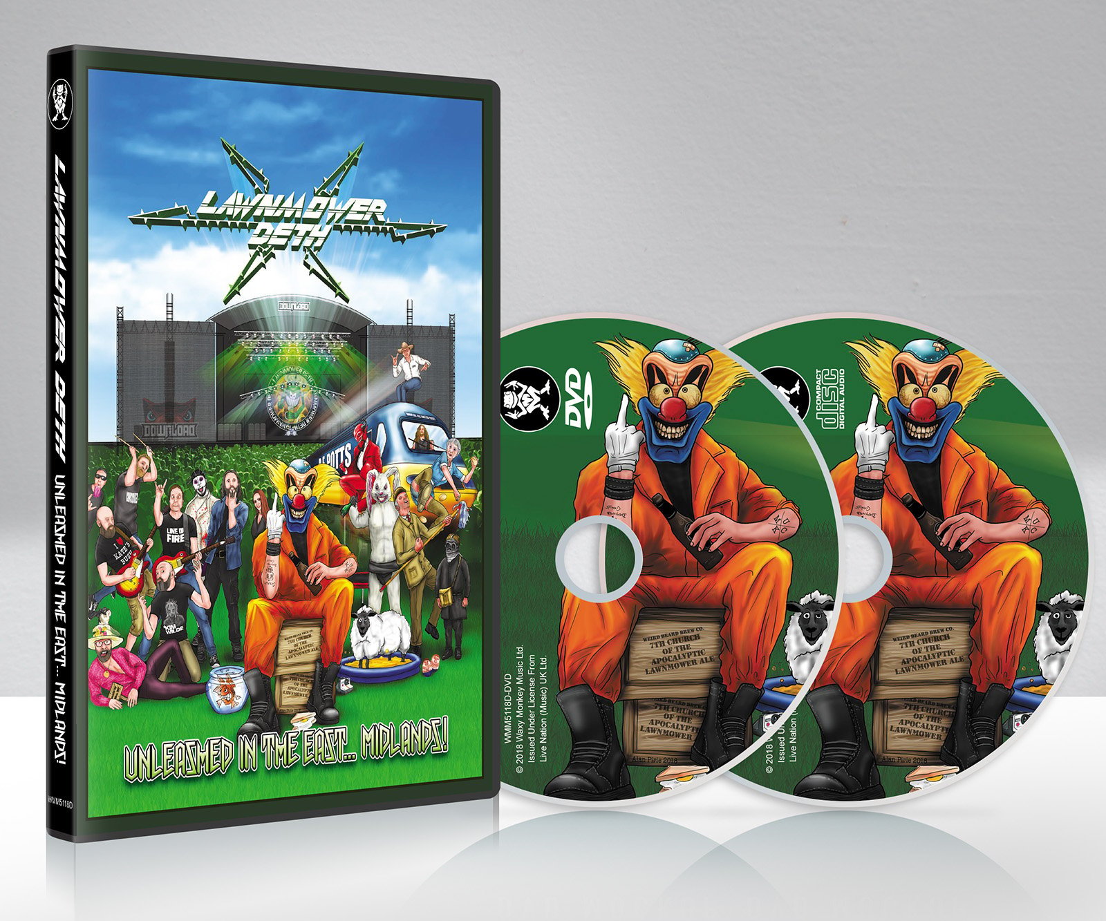 LAWNMOWER DETH UNLEASHED IN THE EAST MIDLANDS DVD CD Boss